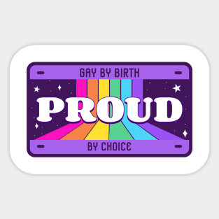 Gay and proud Sticker